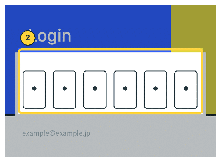 iMicMolのiOS認証コード入力画面の実画面
